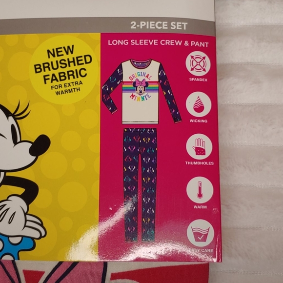 ๐NWT Cuddl Duds Disney Minnie Mouse 2 pc PJ set - Picture 2 of 4